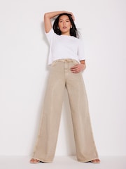 Mint Velvet Diamante Wide Leg 100% Cotton Jeans - Изображение 6 из 8