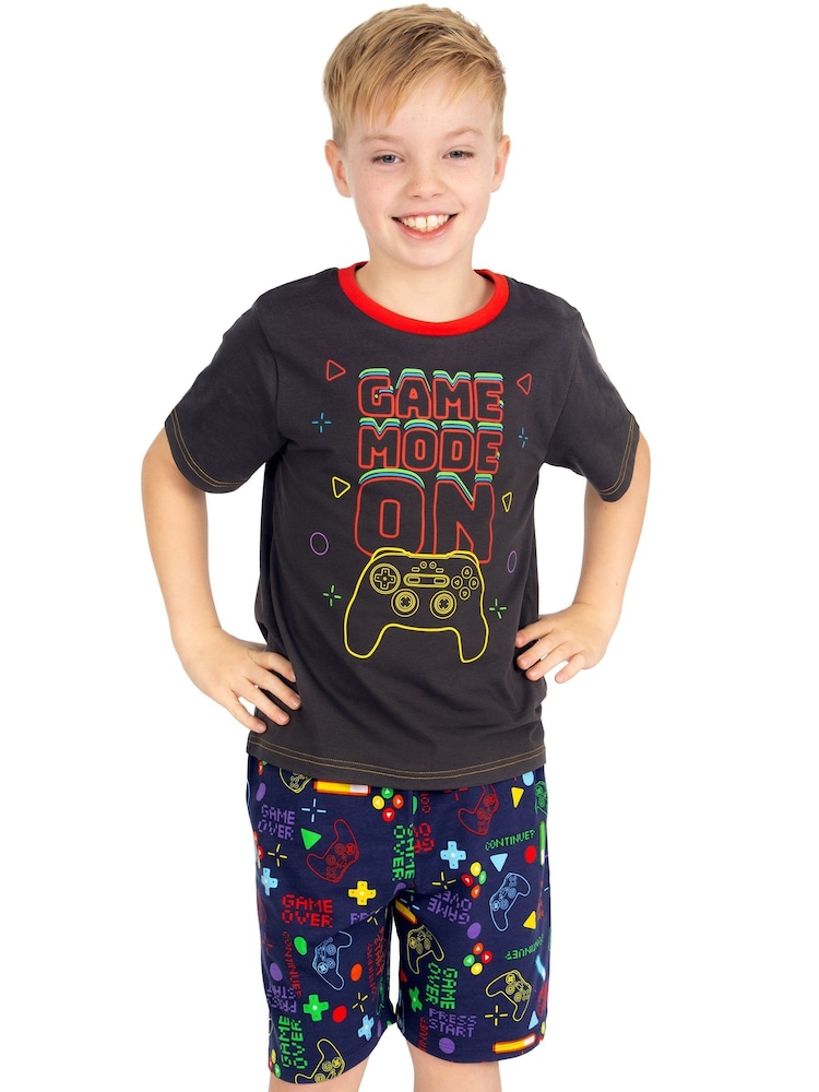Character Boys Harry Bear Short Gaming Pyjamas - صورة 1 من 12
