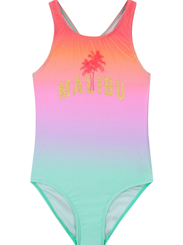 Harry Bear Pink Malibu Ombre Glitter Swimsuit - Image 1 of 6