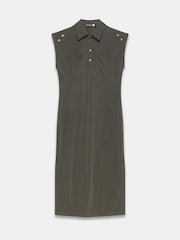 Mint Velvet Green Utility Midi Dress - Image 7 of 8
