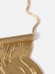 Mint Velvet Gold Tone Fringe Necklace - Image 3 of 3