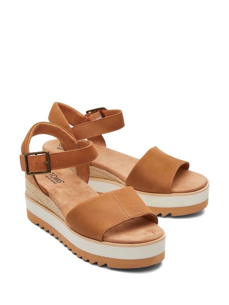 TOMS Diana Brown Wedges - Image 2 of 4