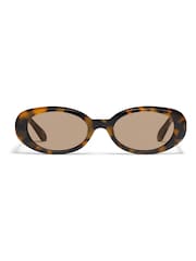 QUAY Animal Print Felt Cute Sunglasses - Image 1 of 2