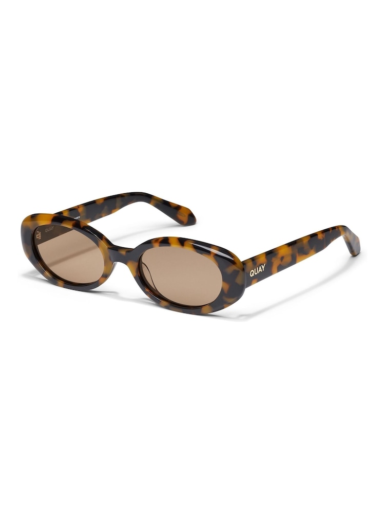 QUAY Animal Print Felt Cute Sunglasses - Image 2 of 2