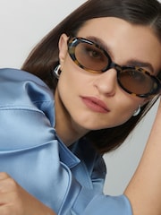 QUAY Animal Print Felt Cute Sunglasses - Image 3 of 4