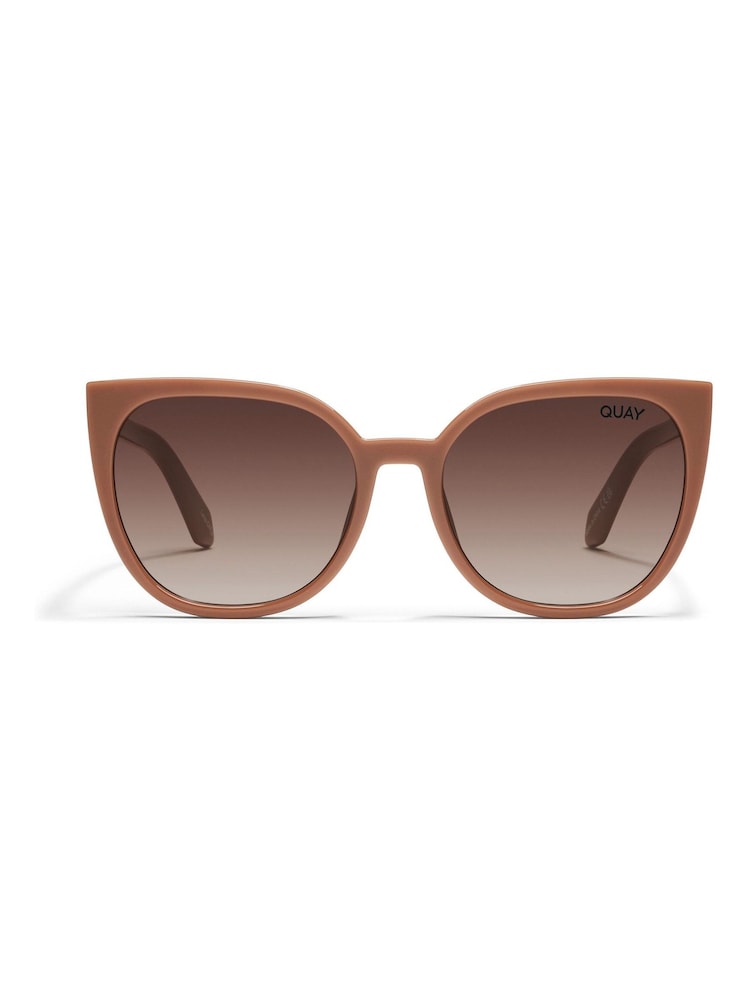 QUAY Staycation Brown Sunglass - Image 1 of 2 QUAY Staycation Brown Sunglass - Image 1 of 2