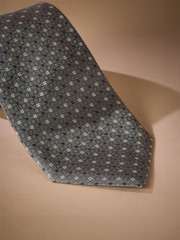 Green Italian Silk Design Tie - Image 2 of 3