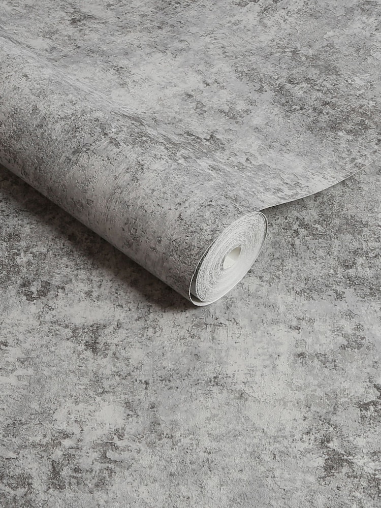 Graham & Brown Grey Boutique Urban Concrete Heavy Weight Vinyl 10M Wallpaper - Image 2 of 3