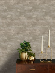 Graham & Brown Mocha Boutique Urban Plaster Heavy Weight Vinyl 10M Wallpaper - Image 1 of 3
