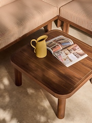 MADE.COM Rust and Green Stripe Eliana Garden Corner Lounge Set - Image 3 of 5