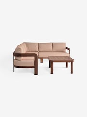 MADE.COM Rust and Green Stripe Eliana Garden Corner Lounge Set - Image 5 of 5