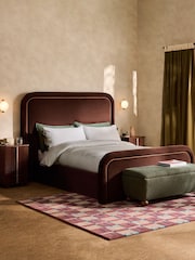 MADE.COM Velvet Dark Truffle Brown Etta Ottoman Storage Bed - Image 2 of 9