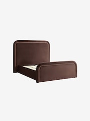 MADE.COM Velvet Dark Truffle Brown Etta Ottoman Storage Bed - Image 8 of 9