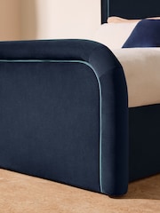 MADE.COM Velvet Midnight Navy Etta Ottoman Storage Bed - Image 2 of 5