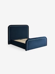MADE.COM Velvet Midnight Navy Etta Ottoman Storage Bed - Image 4 of 5