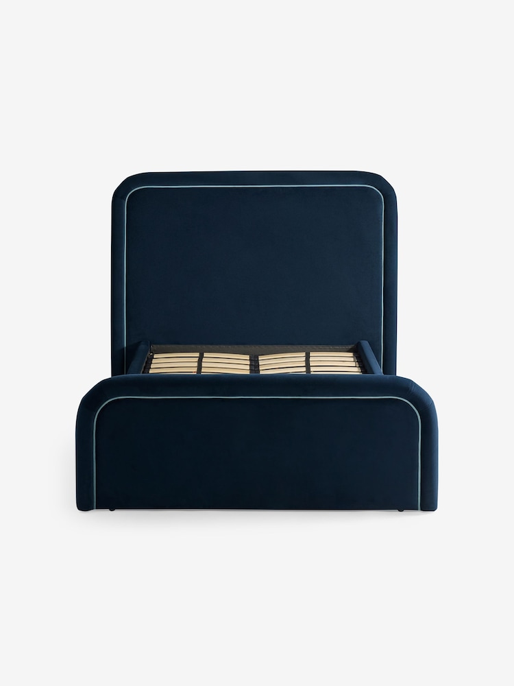 MADE.COM Velvet Midnight Navy Etta Ottoman Storage Bed - Image 5 of 5