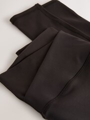 Chocolate Brown Active Balance Wrap Front Leggings - Image 3 of 3