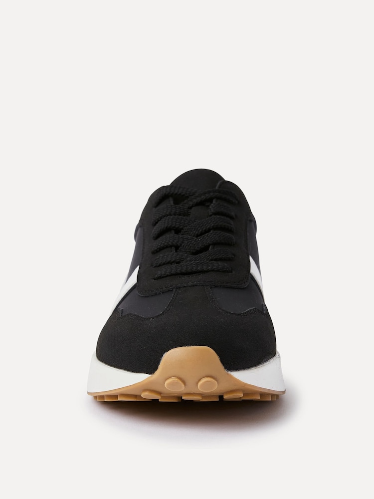 Linzi Black Hustle Sport Lace-Up Trainers - Image 5 of 5