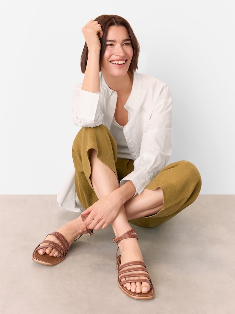 Whistles Brown Bruna Strappy Sandals - Image 1 of 4