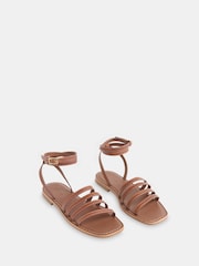Whistles Brown Bruna Strappy Sandals - Image 3 of 4