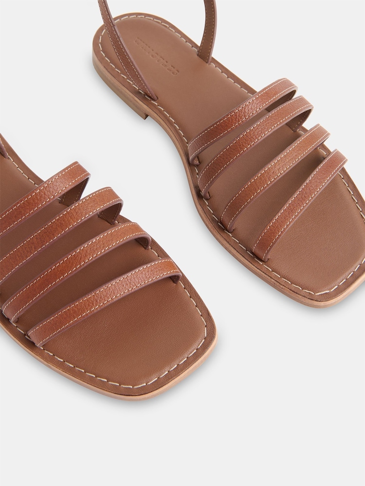Whistles Brown Bruna Strappy Sandals - Image 4 of 4