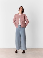Whistles Pink Maya Quilted Jacket - Image 3 of 5