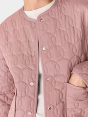 Whistles Pink Maya Quilted Jacket - Image 4 of 5