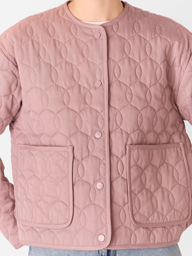 Whistles Pink Maya Quilted Jacket - Image 5 of 5
