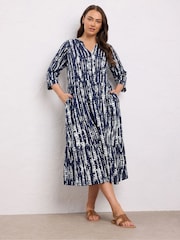 Evans Cotton Slub Dress - Image 1 of 5