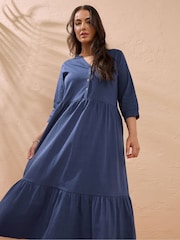 Evans Cotton Slub Dress - Image 2 of 5
