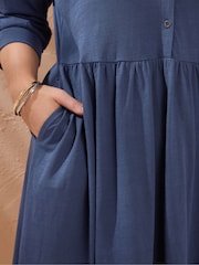 Evans Cotton Slub Dress - Image 4 of 5