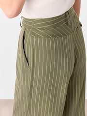 Whistles Green Lottie Pinstripe Trousers - Image 2 of 5