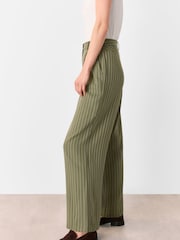 Whistles Green Lottie Pinstripe Trousers - Image 4 of 5