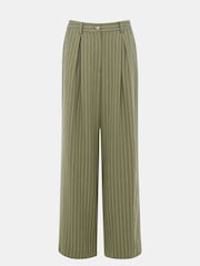 Whistles Green Lottie Pinstripe Trousers - Image 6 of 6