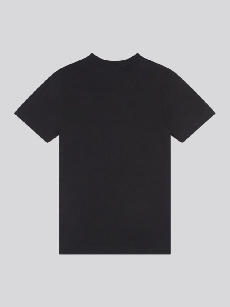 U.S. Polo Assn Black Boys Double Horsemen Graphic Print 100% Cotton T-Shirt - Image 2 of 3