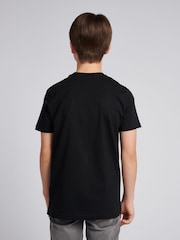 U.S. Polo Assn Black Double Horsemen Graphic Print T-Shirt - Image 7 of 8