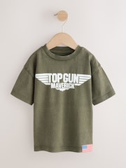 Khaki Green Top Gun Short Sleeve T-Shirt (3mths-8yrs) - Image 4 of 8