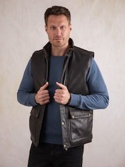 Lakeland Leather Brown Garrigill Gilet - Image 1 of 7