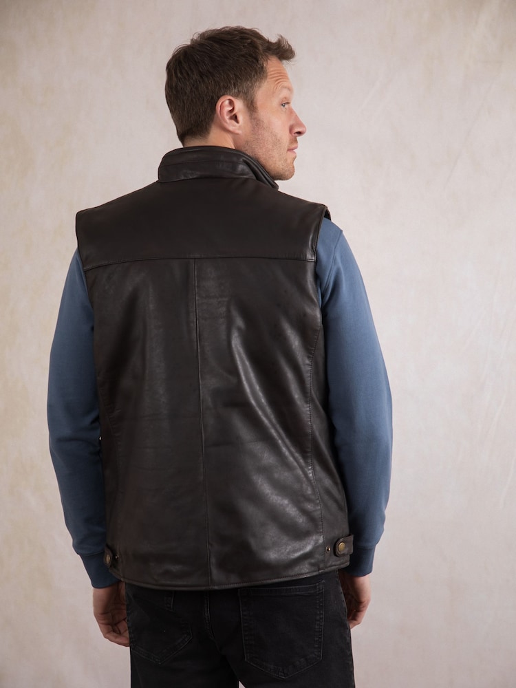 Lakeland Leather Brown Garrigill Gilet - Image 2 of 7