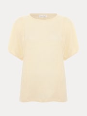 Phase Eight Yellow Arabel 100% Linen Top - Image 6 of 6
