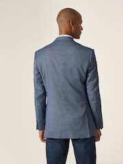 Skopes Blue Tailored Fit Doug Check Blazer Jacket - Image 2 of 7