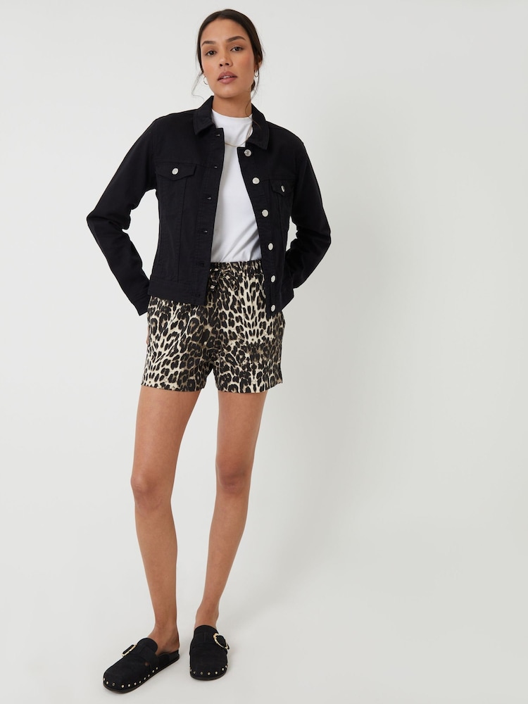Threadbare Animal Print 100% Cotton Pull On Jersey Shorts - Image 2 of 5