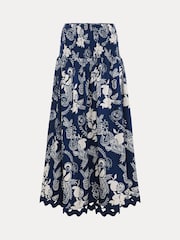 Phase Eight Blue 100% Cotton Evalina Skirt - Image 7 of 7