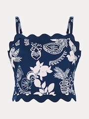Phase Eight Blue Evalina 100% Cotton Top - Image 7 of 7