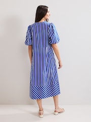 Phase Eight Blue 100% Cotton Lotty Midi Dress - Image 2 of 7
