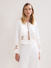 Phase Eight White 100% Cotton Svea Jacket - Image 1 of 7