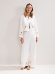 Phase Eight White 100% Cotton Svea Jacket - Image 4 of 7