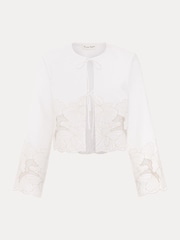 Phase Eight White 100% Cotton Svea Jacket - Image 7 of 7