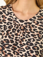 Roman Animal Pleated Animal Print Shell T-Shirt - Image 5 of 5