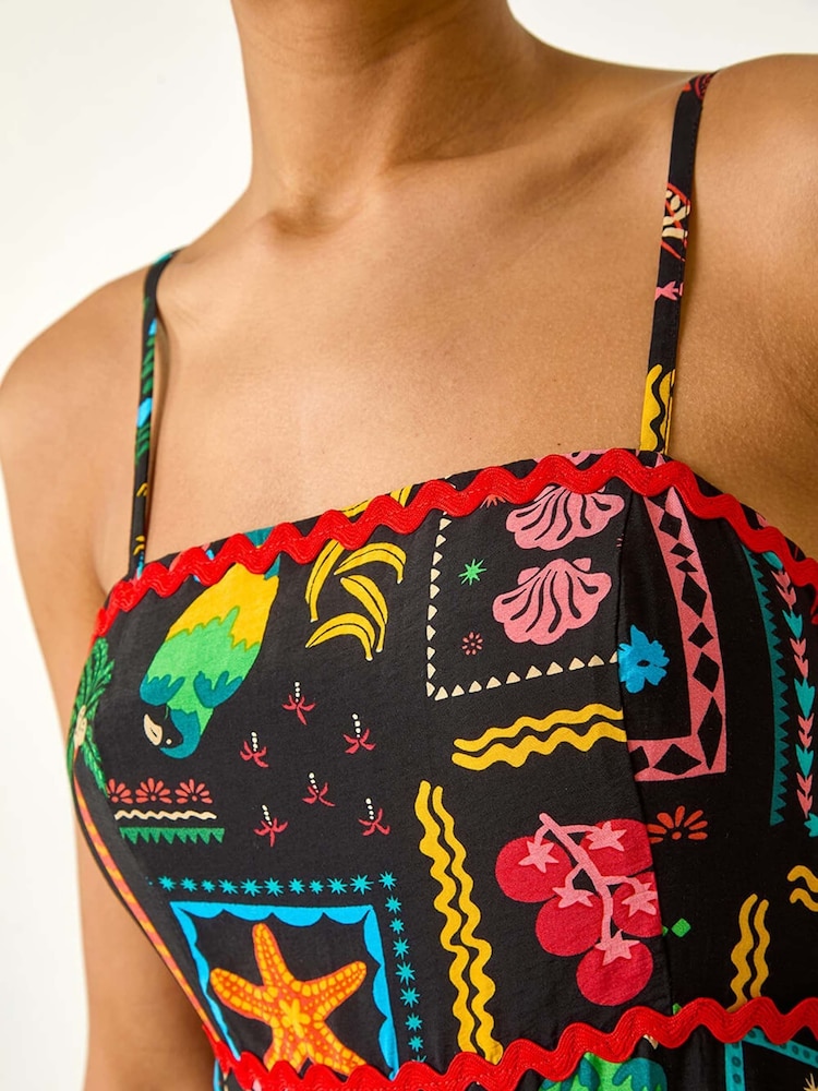 Roman Postcard Ric Rac Midi Dress - Imagen 5 de 5 Roman Postcard Ric Rac Midi Dress - Imagen 5 de 5